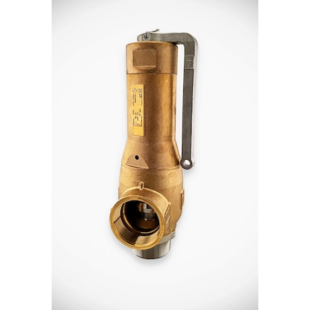 Goetze Kg PRV series 6420, ASME+ABS approved, Gunmetal, Angled, for liquid media, with lifting lever, 150 PSI 6420mFL-50-NPTm/NPTf-50/50-PTFE/EPDM 150 PSI